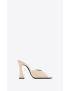 [SAINT LAURENT] suite mules in crepe de chine 766829AAAKY9712