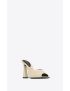 [SAINT LAURENT] suite mules in crepe de chine 766829AAAKY9712