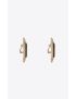 [SAINT LAURENT] square cabochon earrings in enamel and metal 769972Y15211056