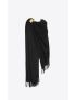 [SAINT LAURENT] extra long scarf in alpaca, wool and mohair 7689463YO651000