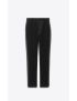 [SAINT LAURENT] high waisted tuxedo pants in velvet 751480Y1H041000