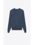 [SAINT LAURENT] crewneck sweater in cashmere, wool and silk 761462YAPK24100