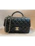 [CHANEL] Mini Flap Bag with Top Handle Lambskin AS2431B0666094305