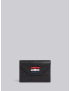 [THOM BROWNE] BLACK PEBBLE GRAIN LEATHER BOW DETAIL ENVELOPE CARD HOLDER FAW105A00198001