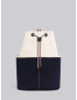 [THOM BROWNE] OFF WHITE DOUBLE FACE COTTON CANVAS SAILOR BAG MAG274A07164114