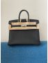 [HERMES] HERMES BIRKIN 25 VEAU TOGO NOIR(89) SILVER HARDWARE H057208CB89