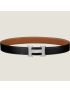 [HERMES] H belt buckle & Reversible leather strap 32 mm H064544CB86|H073967CAAA095