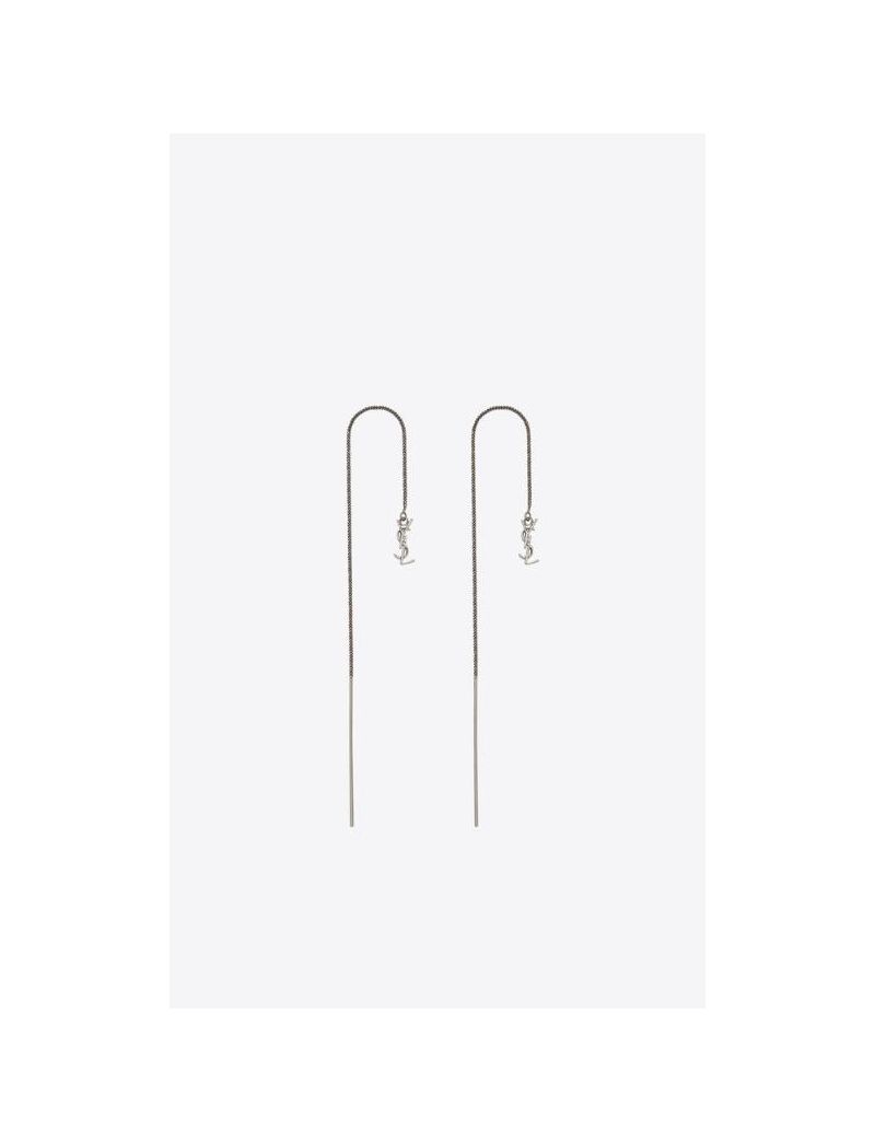 Opyum ysl long threader earrings in metal Clearance